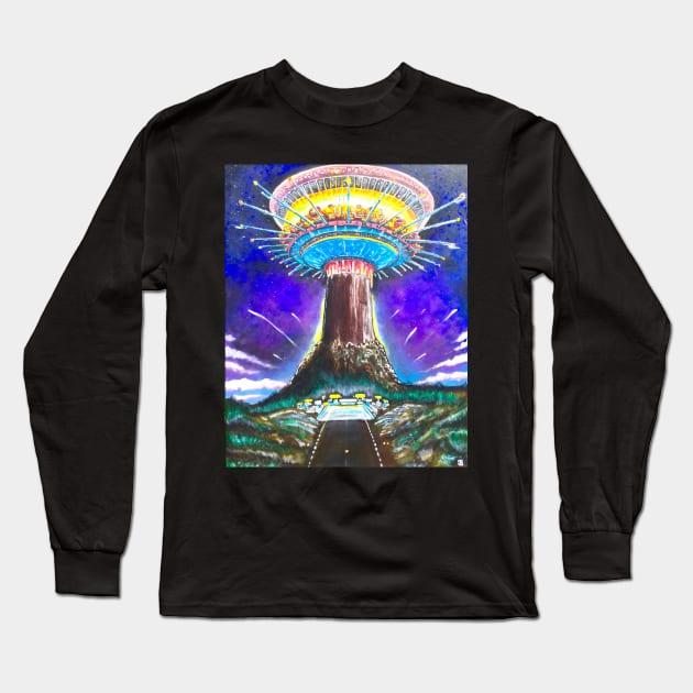 Mothership Long Sleeve T-Shirt by StewStudio